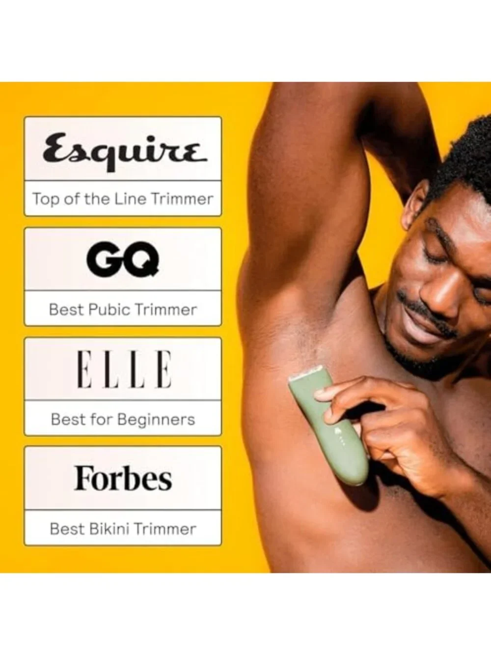 Unisex Body Hair Trimmer | Original Grooming Tool for Smooth Skin | Sage Color